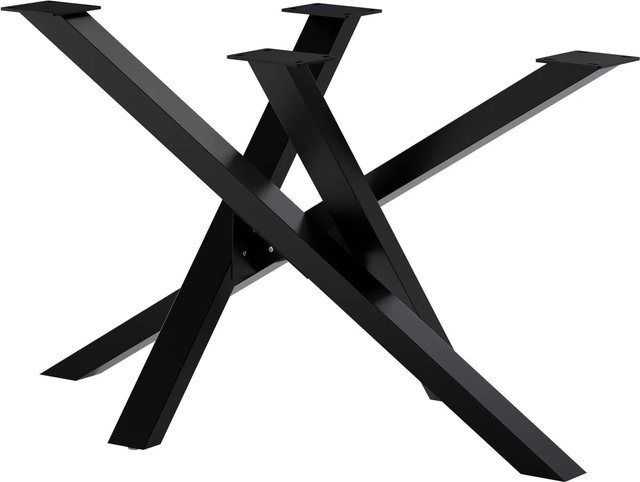 DELUKE Tischgestell BELD aus Stahl in Schwarz mit industrieller Optik, B/T/H: 120 x 72 x 70 cm - Bild 1
