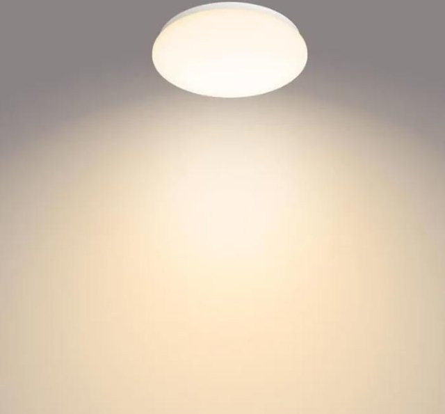 Philips Moire LED Deckenleuchte in Weiß mit warmweißem Licht und modernem Design - Bild 1