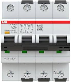 ABB S303P-K40NA Leitungsschutzschalter 40A 415V 2CDS383103R0557 - Bild 1