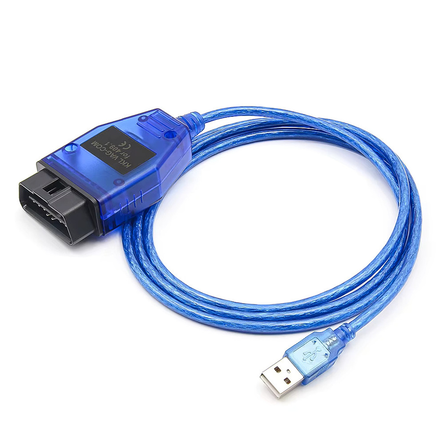 JFIND VAG KKL 409.1 OBD2 USB-Schnittstelle mit FTDI FT232RL für VW, Audi, Skoda und Seat in Blau - Bild 2