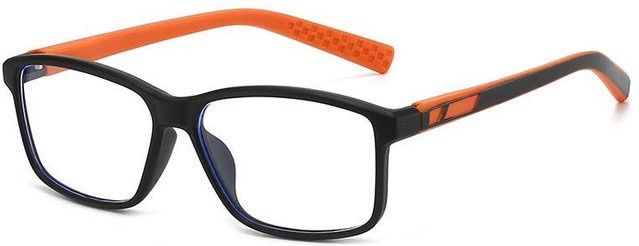 Lesebrille Unisex, Vollrand, Square, Kunststoff, transparent, black - Bild 1