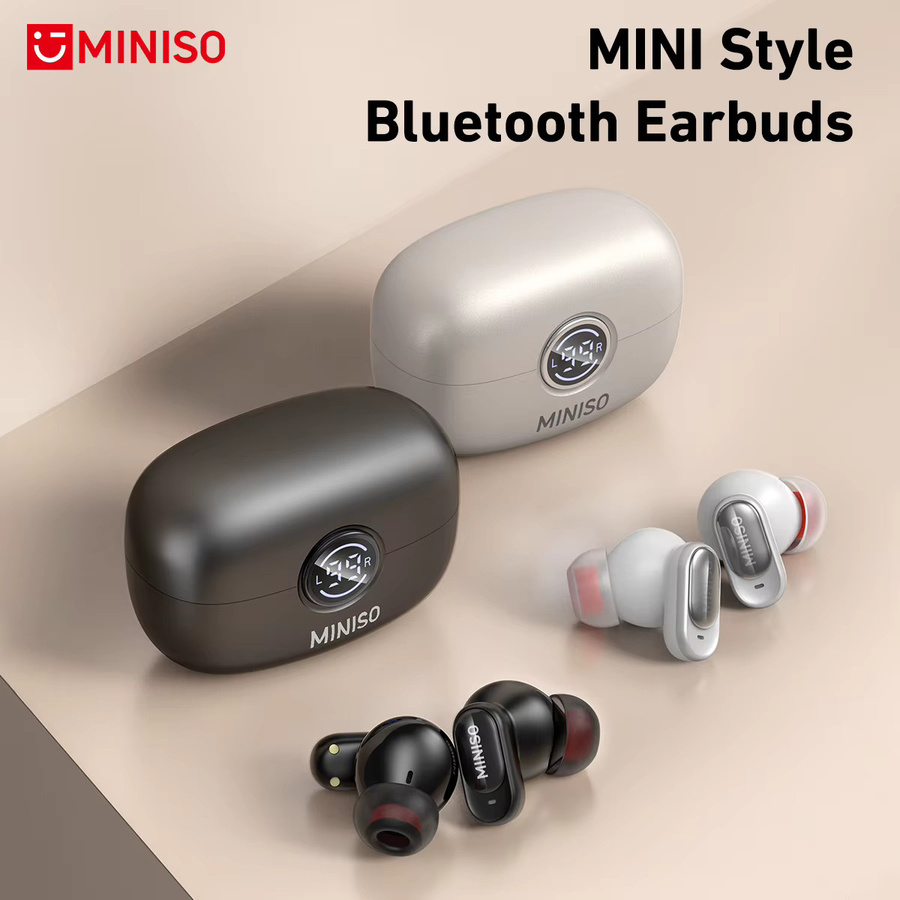 MINISO Bluetooth In-Ear Kopfhörer in Schwarz mit KI-Übersetzungsfunktion, Geräuschunterdrückung und 30 Stunden Wiedergabezeit - Bild 4