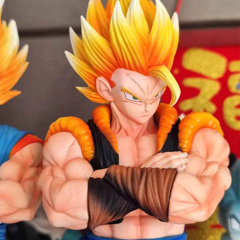 Bandai Dragon Ball Twin Kings Statue Beijit Wujita Sun Wukong Handgemachtes Ornament Modell aus Kunstharz, mehrfarbig - Bild 4