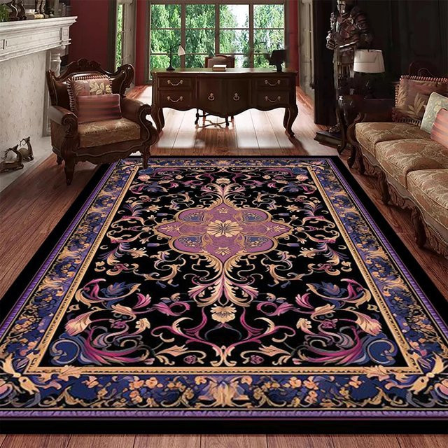 BC-Warm Home Vintage Persischer Teppich im ethnischen Stil, mehrfarbig, B/T: 80 x 50 cm - Bild 1
