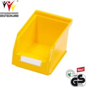 Kappes RasterPlan Lagersichtkasten Größe 6 in Gelb aus Kunststoff B: 23,0 cm, H: 13,0 cm, T: 13,0 cm - Bild 1