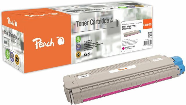 Peach Toner O4348/69 Magenta für OKI C 8600 CDTN, C 8600 DN, C 8600 DTN, C 8600 N, C 8600 und C 8800 CDTN (wiederaufbereitet) - Bild 1