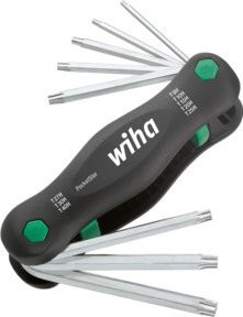 Wiha Multitool PocketStar TX Tamper Resistant mit Bohrung 8-teilig Schwarz - Bild 1