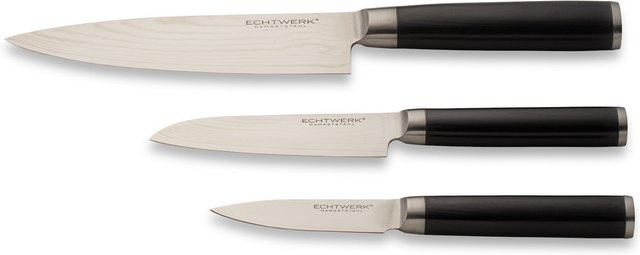 ECHTWERK Damaszener Messer-Set, 3-teilig, Silber - Bild 1