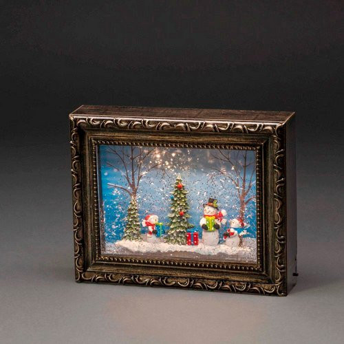 Konstsmide LED-Wasserlaterne aus Kunststoff in Braun, B/H/T: 5,5 x 19,5 x 24,5 cm, inklusive Leuchtmittel - Bild 1