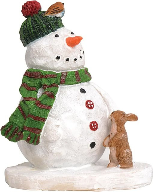 Luville Melty Schneemann Tischdeko Weiß B: 4,5 cm, T: 5,5 cm, H: 7 cm - Bild 1