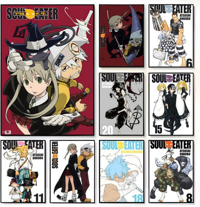 S-Soul E-Eater Anime Poster mehrfarbig schwarz als Wandbild für dein Kinderzimmer - Bild 1