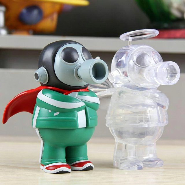 Bandai Dragon Ball Akira Toriyama Selbstporträt, Anime-Figur, Q-Version, Transparentes Mini-Modell - Bild 1