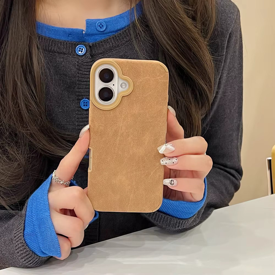 Caynes Matte Cortex Handyhülle für iPhone in Beige, stoßfest - Bild 4