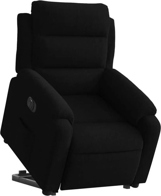 vidaXL Elektrischer Relaxsessel mit Aufstehhilfe in Schwarz aus Samt - Bild 1