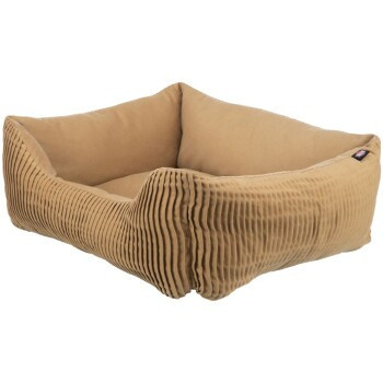 Trixie Katzen-Bett Marley Sofa in Beige und Braun mit abnehmbarem Bezug und rutschfester Unterseite, B/T/H: 70 x 70 x 25 cm - Bild 2