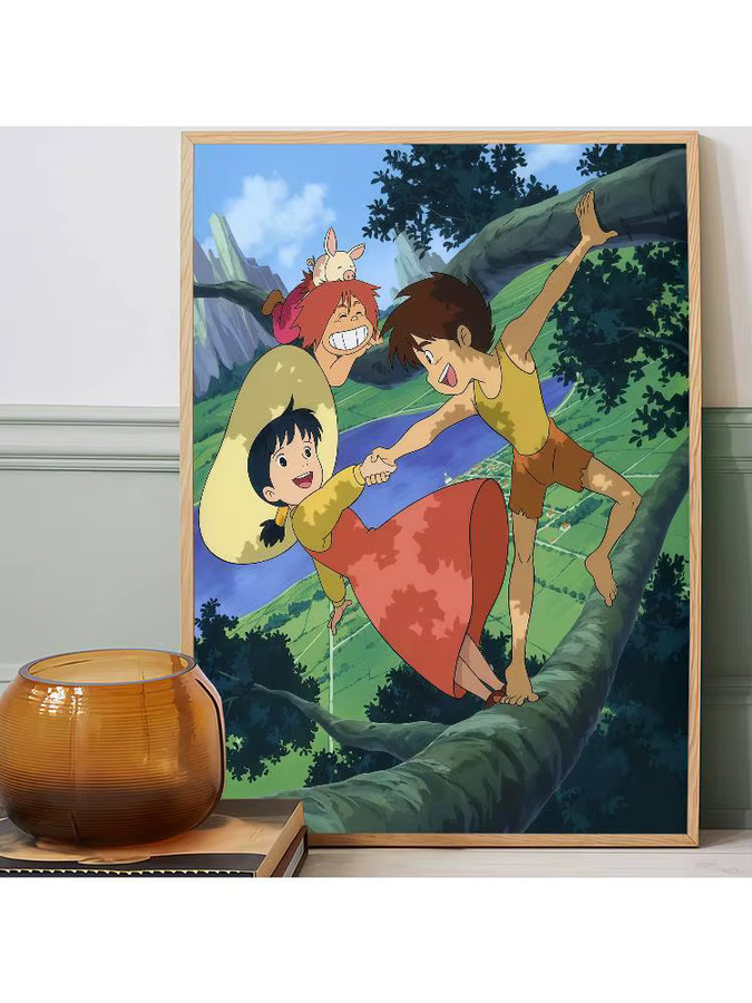 Future Boy Conan Anime Poster Wasserfester Papieraufkleber in Mehrfarbig für Ästhetische Wandgestaltung - Bild 7