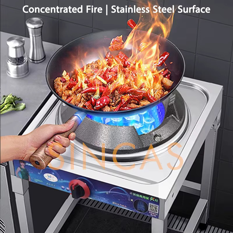 Fierce Fire Stove Kommerzieller Flüssiggaskocher mit Einzelbrenner und Flammendurchschlagschutz - Bild 2