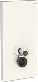 Geberit Wand-WC-Modul Monolith in Sand-Grau mit Aluminium-Spülplatte, Höhe: 101 cm - Bild 1