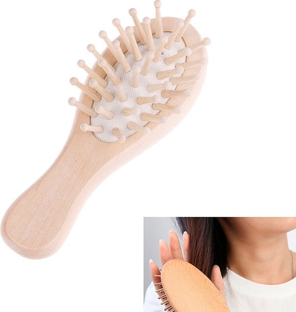 JCSYFAC Haarbürste Holz, Damen, Kopfhautmassage Kamm - Bild 1