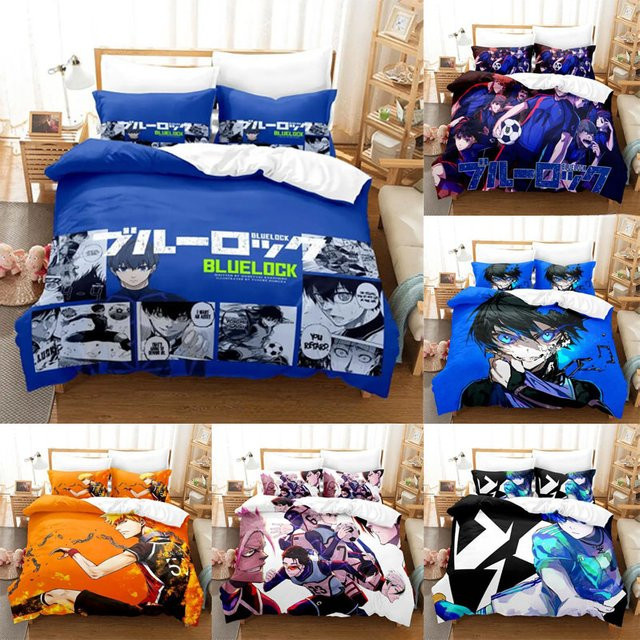 Crunchyroll Blue Lock Bettwäsche-Set mit Bettbezug und Kissenbezug im Cartoon-Design - Bild 1