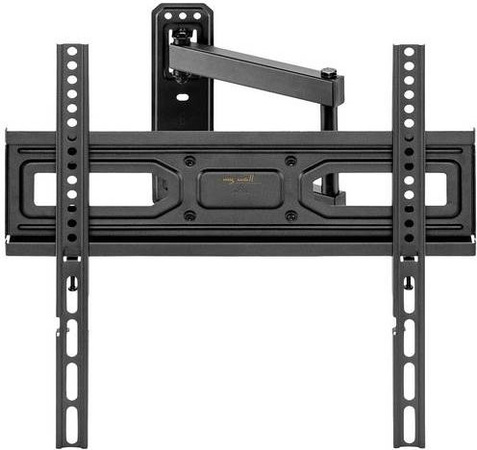 My Wall H26-1AL TV-Wandhalterung in Schwarz für 32 bis 55 Zoll, neigbar und höhenverstellbar mit variablem Wandabstand