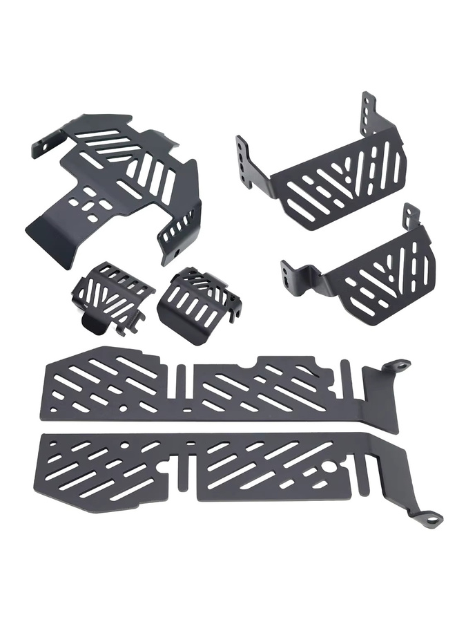 FACSNY Edelstahl-Chassis-Schutzplatte, Unterfahrschutz, Batterieschutz, Metall, Schwarz - Bild 3