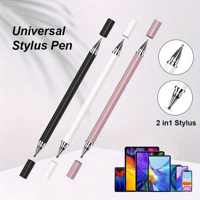 3 Stück Universal Kapazitiver Stylus für Touchscreens in Gold, kompatibel mit iPhone, iPad und Android - Bild 1