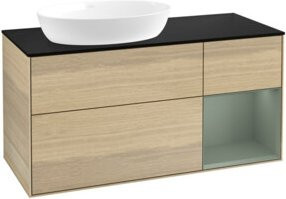 V&B Waschtischunterschrank Finion in Eiche mit lackierter Oberfläche, Breite: 120 cm, Tiefe: 50,1 cm, Höhe: 50,1 cm - Bild 1