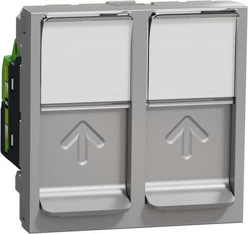 Schneider Electric Netzwerkdose Ethernet/LAN in Silber - Bild 1
