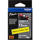 Brother Schriftbandkassette TZe-FX631 für P-touch, Farbe: Gelb, Schriftfarbe: Schwarz, Breite: 12 mm, Länge: 8 m - Bild 4