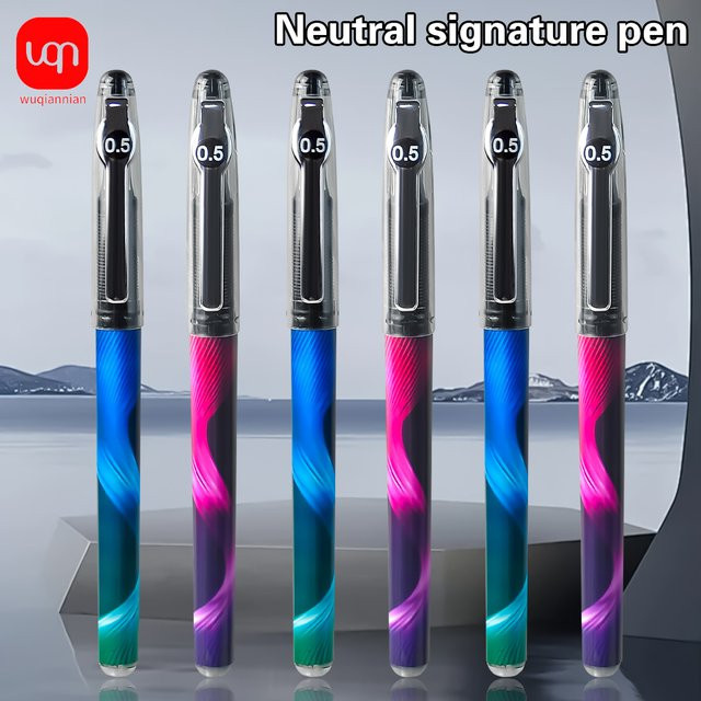 WQN Neutralstifte mit 0,5 mm Spitze in Schwarz und Mehrfarben, hochwertige Tintenstifte für Büro und professionelle Anwendungen - Bild 1