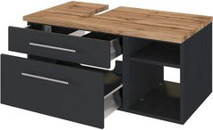 Waschtischunterschrank Davos von HELD MÖBEL in Grau, B/T/H: 90 x 41 x 47 cm - Bild 1