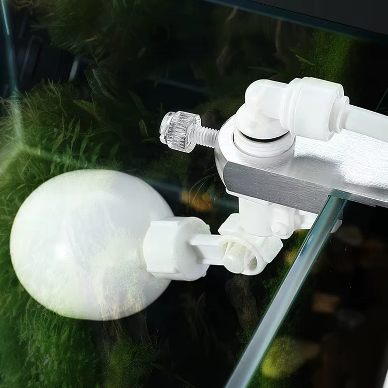 ZRDR Automatischer Wasserstandregler für Aquarien mit schwimmender Kugel und Hahn in Weiß - Bild 3