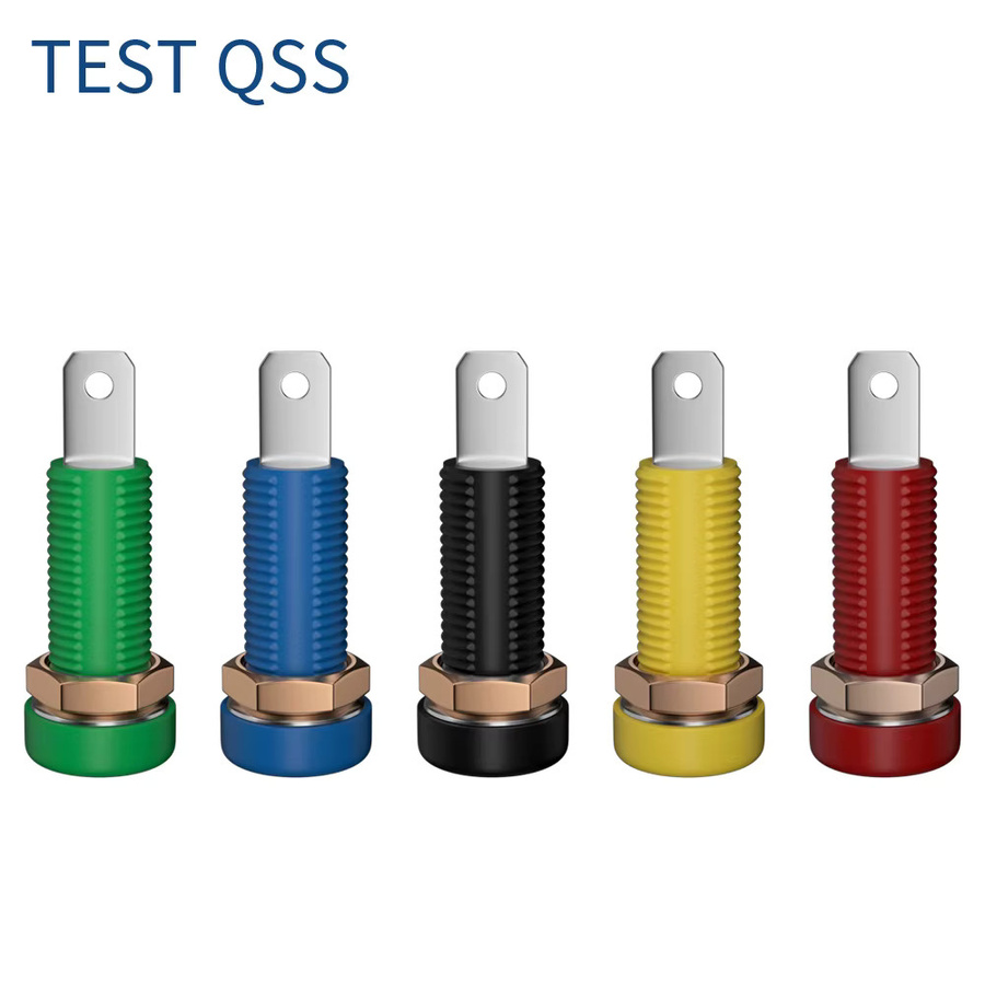 QSS 10er Set Bananenstecker und Buchsen 4mm Multicolour Elektrische Terminal Stecker für DIY Testzwecke - Bild 2