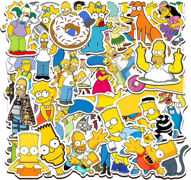 100 Stück Cartoon-Aufkleber in Multicolour, wasserdichte dekorative Graffiti-Aufkleber für Laptop, Skateboard und Gepäck - Bild 1