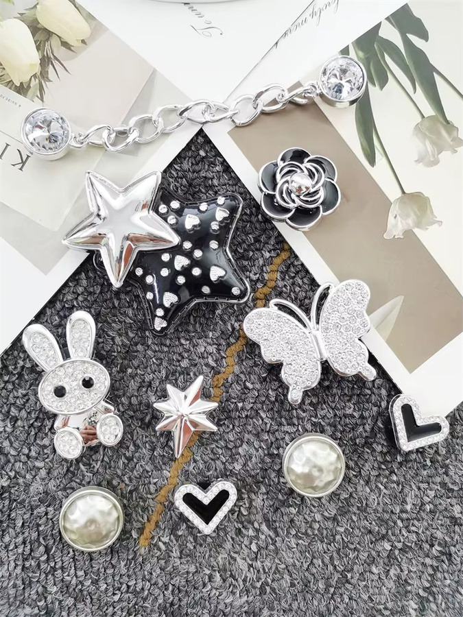 LIN KING Schuh Charms, ABS, Kristall, Bunt, Damen - Bild 6
