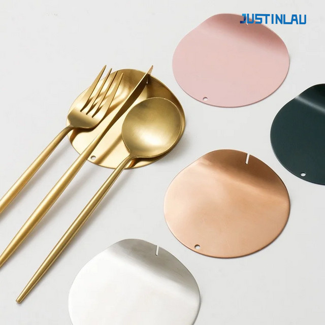 JUSTINLAU Edelstahl Besteckhalter zum Aufhängen für Messer, Gabeln und Löffel in Silber, Gold oder Multicolour - Bild 1