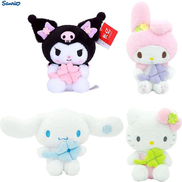 Sanrio Kawaii Plüschkissen mit Hello Kitty, Cinnamoroll, My Melody und Kuromi aus Baumwolle - Bild 1