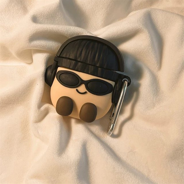 Niedliche 3D-Silikon-Schutzhülle mit Cartoon-Design für Apple AirPods 4 (2024) und AirPods Pro, Mehrfarbig - Bild 1