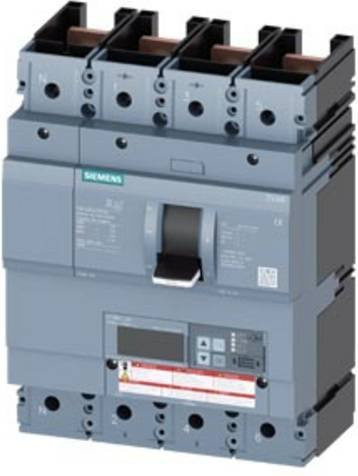 Siemens 3VA6440-5KQ41-0AA0 Leistungsschalter in Grau mit einem Einstellbereich von 160 - 400A und einer maximalen Schaltspannung von 600 V/AC - Bild 1