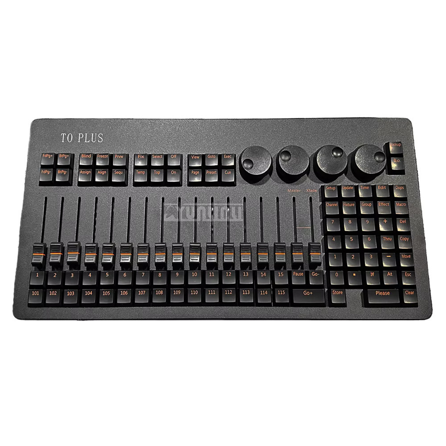 MA2 Mini Command Wing To Plus DMX512 Beleuchtungskonsole von YunlinLi in Schwarz - Bild 6