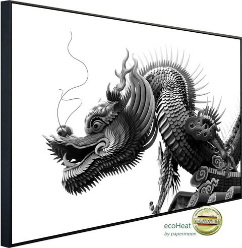 papermoon EcoHeat Infrarotheizung Chinesischer Drache mit Matt-Effekt in Bunt, App-Steuerung und Überhitzungsschutz - Bild 1