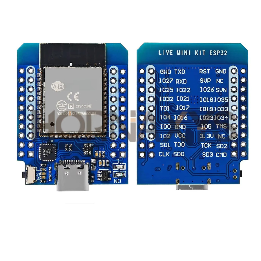 D1 Mini ESP32 IoT Entwicklungsboard mit WiFi und Bluetooth, USB-C Anschluss, Blau - Bild 4