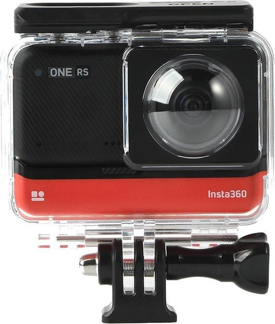 Shunmaii Wasserdichtes Tauchgehäuse für Insta360 ONE RS Panoramakamera, Sturzsichere Schutzhülle in Transparent - Bild 1