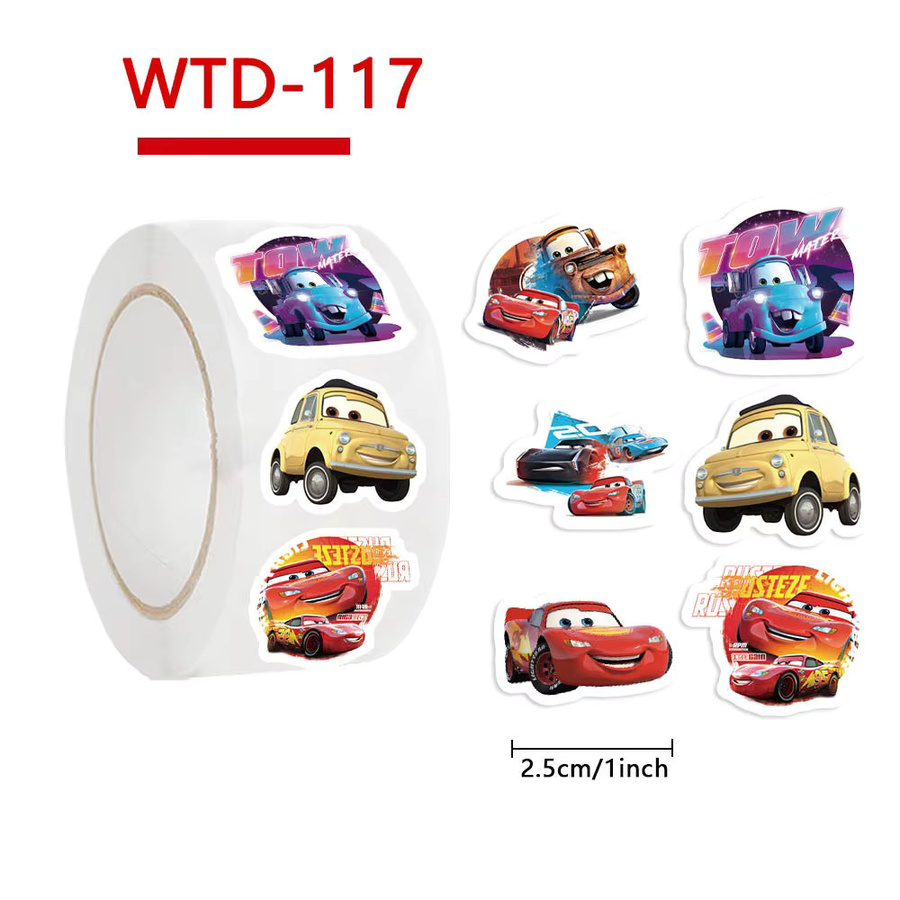 500 Stück Disney Cars Cartoon Aufkleber mit Lightning McQueen in Multicolour für Kinder Dekorationen und Skateboard - Bild 2