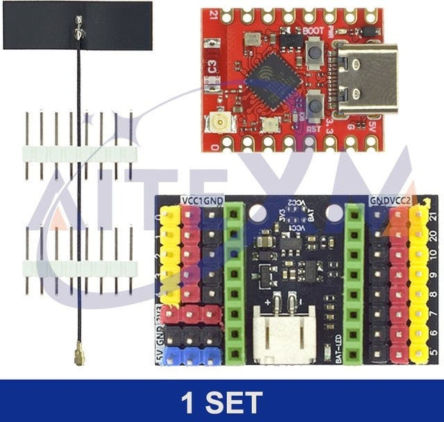 YANXD SuperMini ESP32-C3 Plus WiFi Bluetooth Entwicklungsboard ESP32 Modul mit Erweiterungsplatine - Bild 1