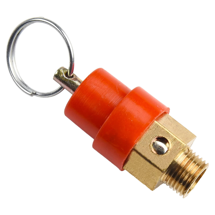 Vibratite Drucksicherheitsventil aus Messing in Gold für Luftkompressoren mit 1/8 Zoll und 1/4 Zoll BSP für 8 kg 120 PSI - Bild 3