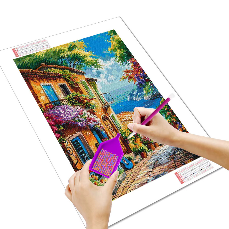 Huacan 5D-Diamantgemälde zum Selbermachen Landschaft Mediterran Multicolour - Bild 2