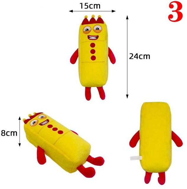Numberblocks Plüschtiere, Stoffpuppen, ab 3 Jahren, 10-teiliges Set - Bild 1