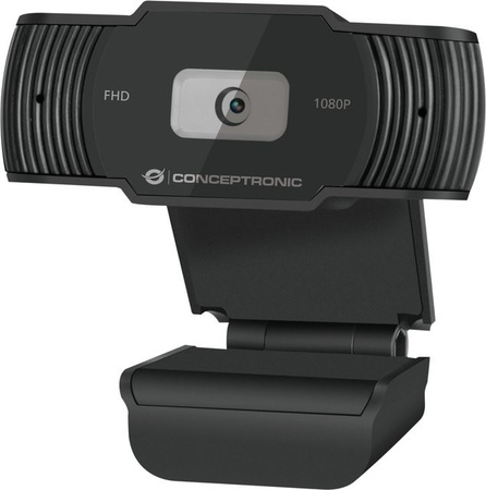 Conceptronic AMDIS 1080P Full HD Webcam mit Mikrofon und 65 Grad Sichtfeld